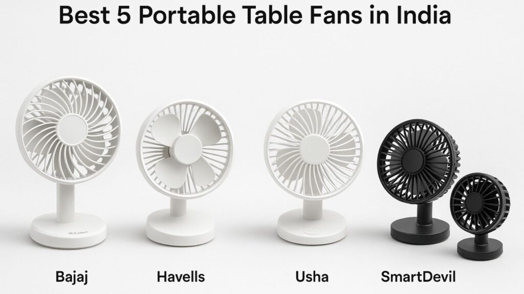 Best 5 portable table fan