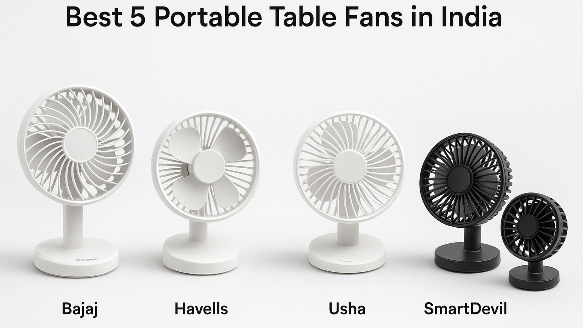 Best 5 portable table fan